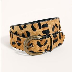 Free People Leopard Print Belt